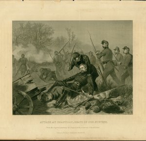 Attaque à Chantilly. Mort du général Stevens - Alonzo Chappel